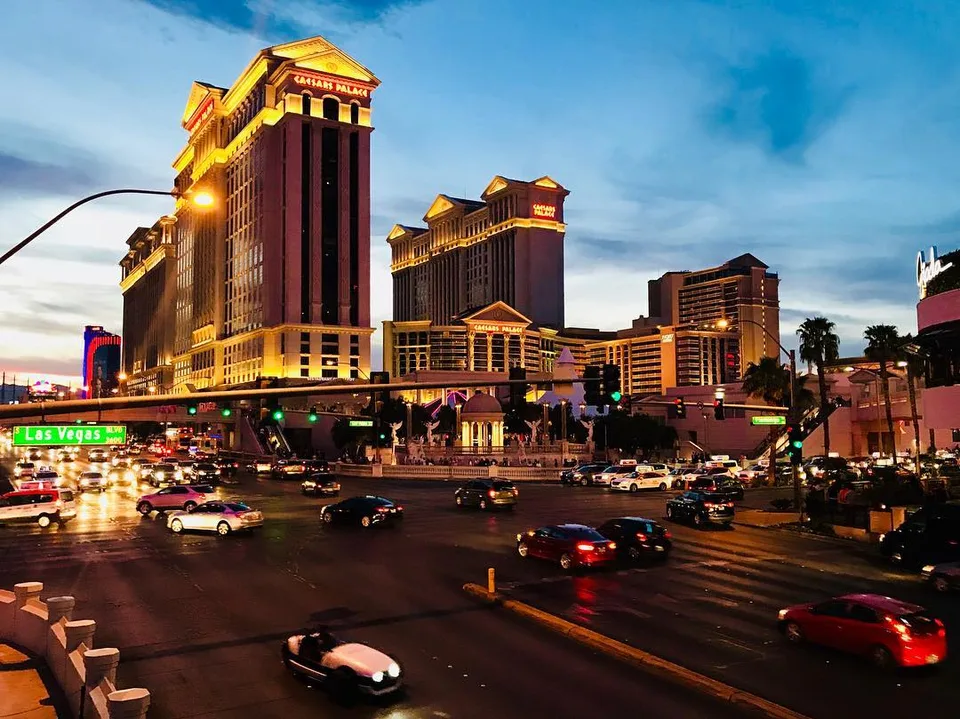 Sunset over Las Vegas Blvd, 1 of 1