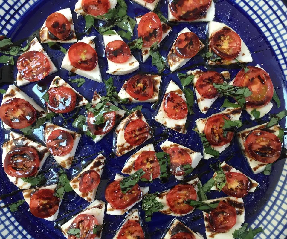 #redwhiteandblue caprese salad is served! Happy #july4th all! #caprese…, 1 of 1