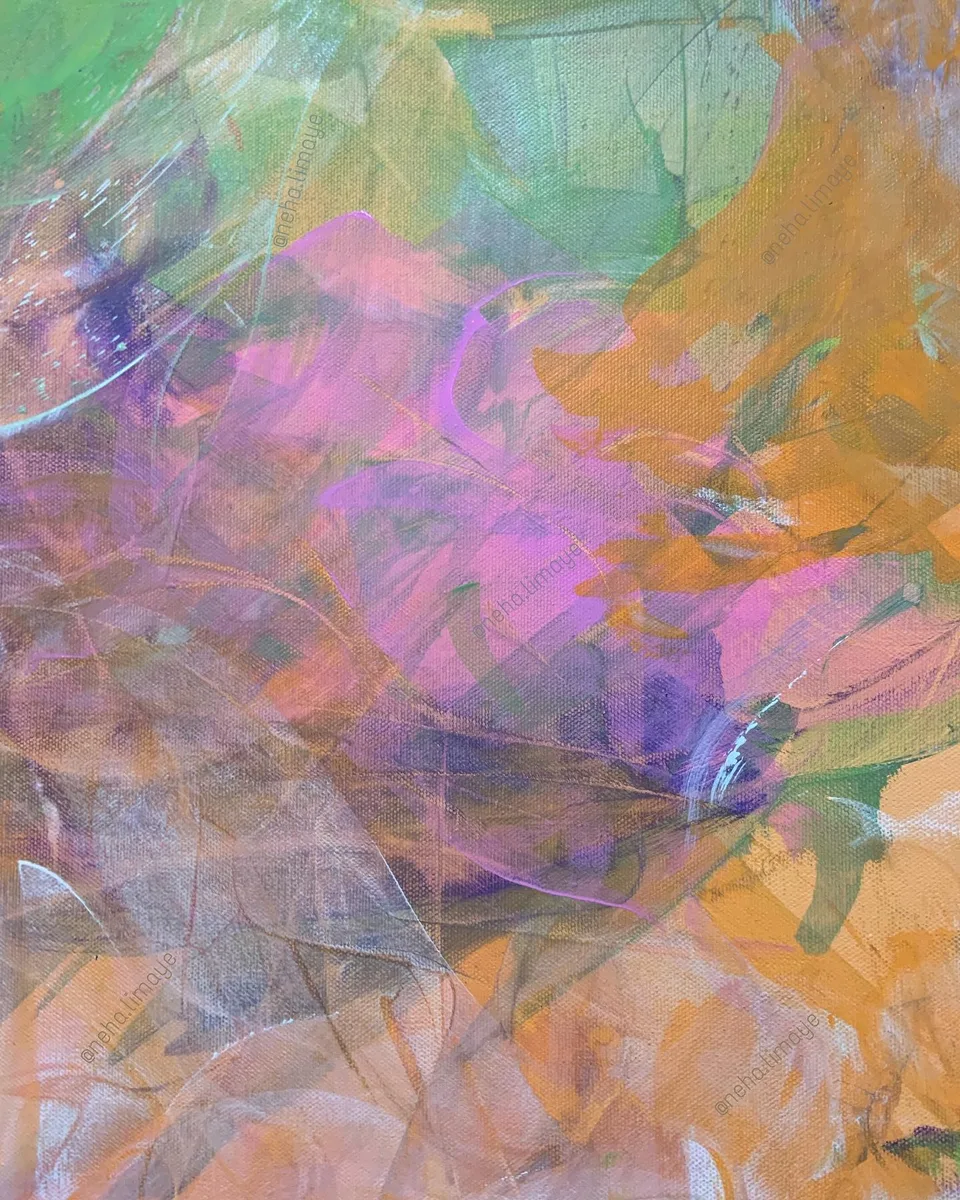 Living by expression, a painting by Neha