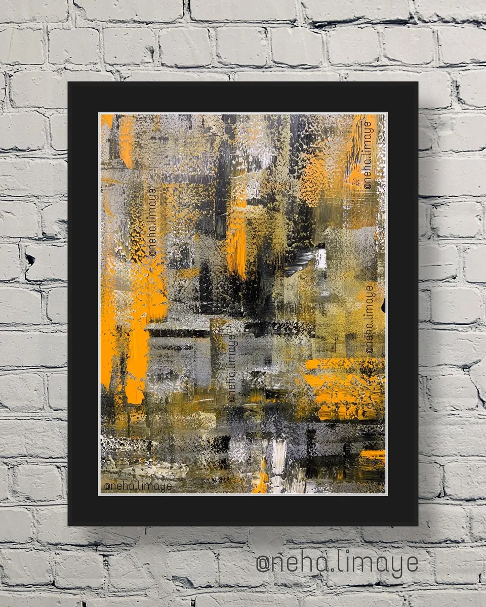 Through my frosted window, a painting by Neha