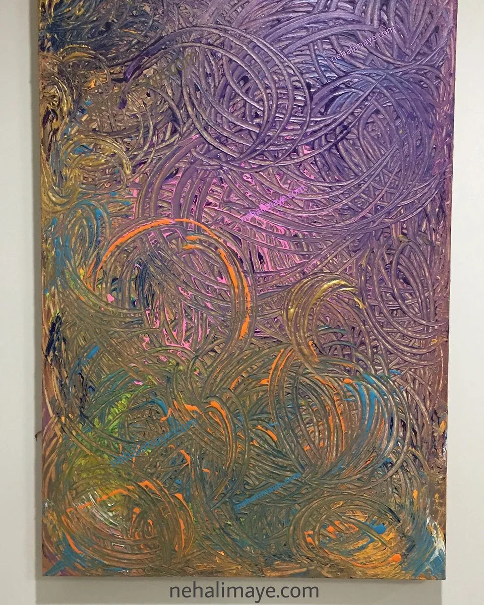Labyrinth of thoughts, a painting by Neha