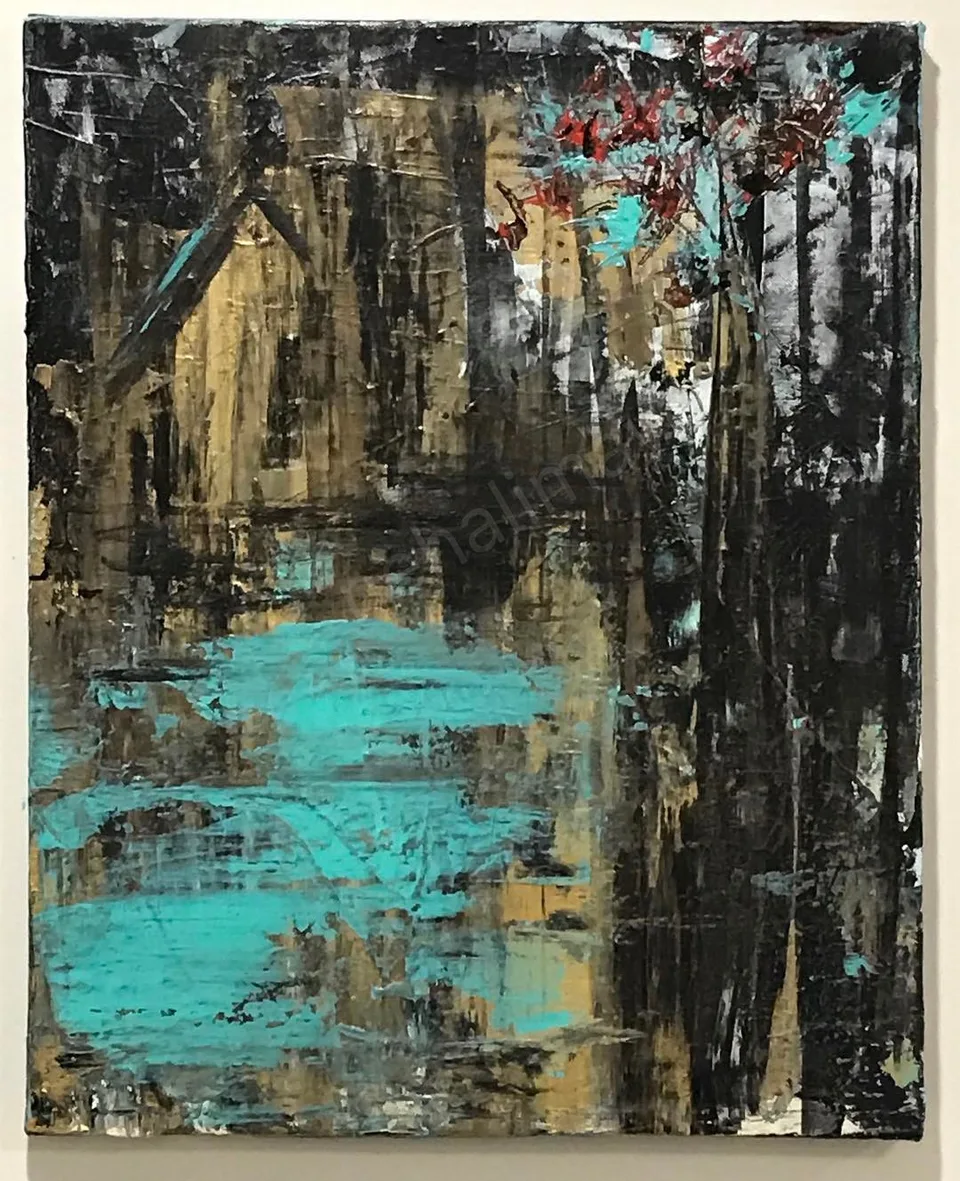 A silent song [24x16, acrylic on canvas] #nehalimaye #anexpressionist…, a painting by Neha