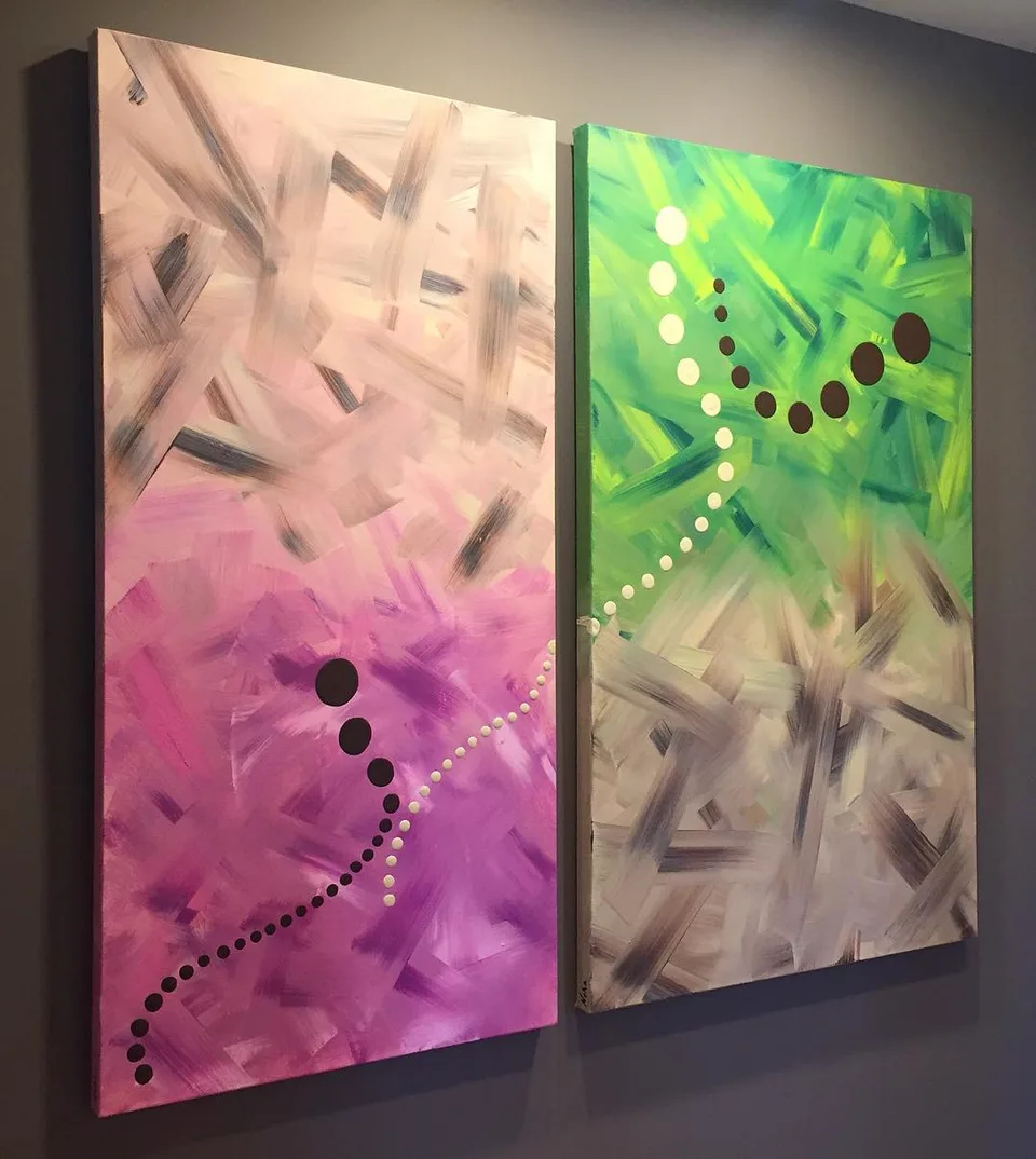 "Hypnotic hope" #originalart #modernart #expression #painting #artoncanvas, a painting by Neha