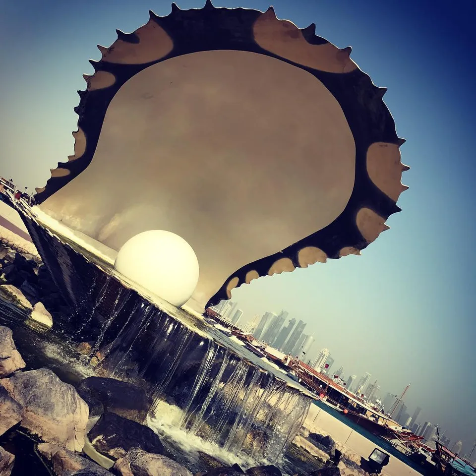 A treasure found #pearlmonument #doha #qatar #dohaskyline #traveldiaries, 1 of 1