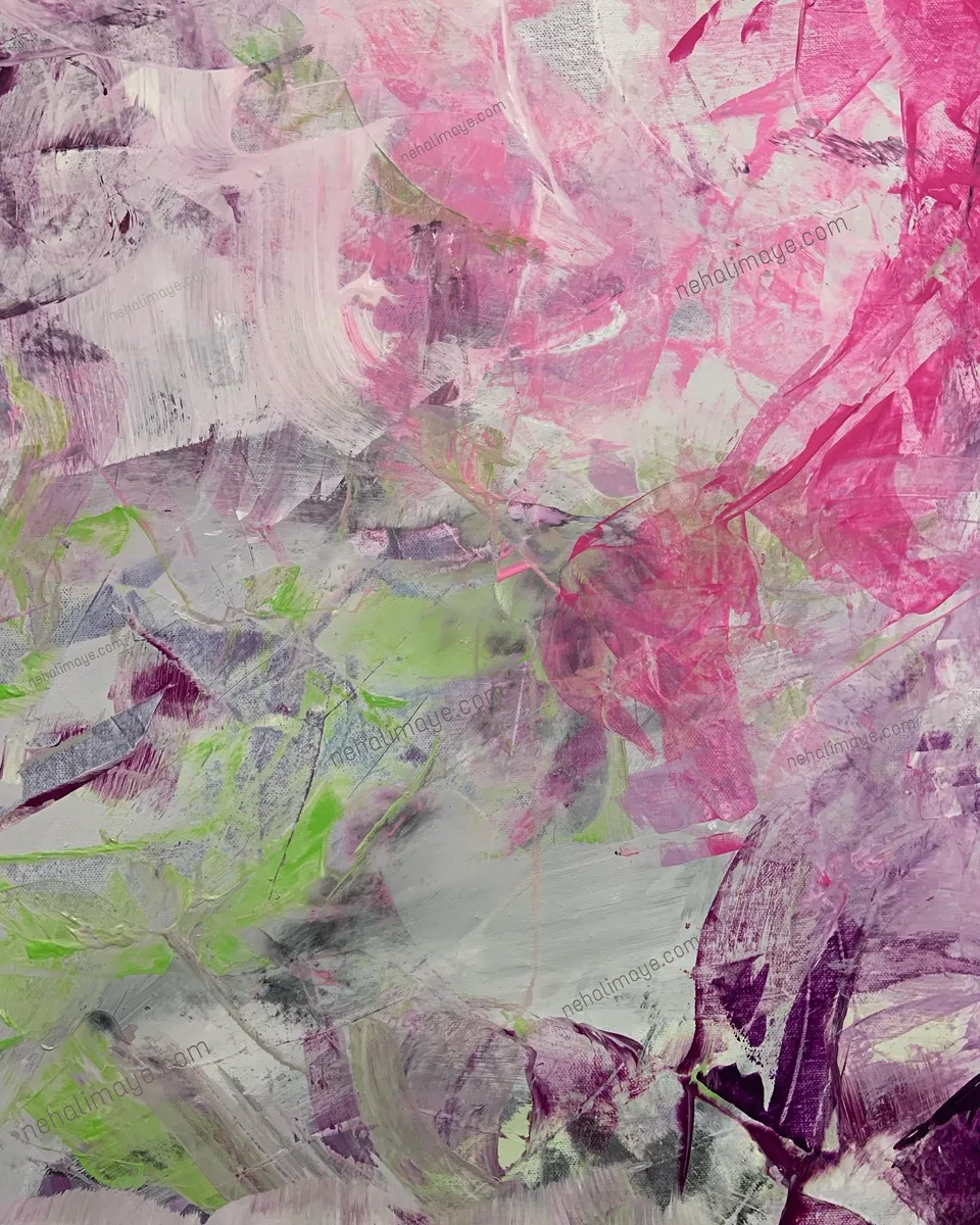Erased (Part 1 - in the making), a painting by Neha