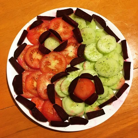 Summer #YinYang salad plate... Courtesy @_sia_rocks_412, 1 of 1