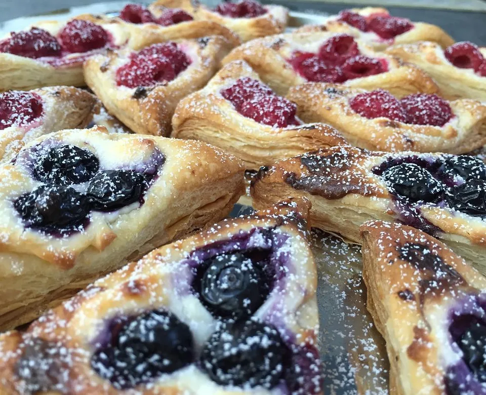 Who can say no to #redwhiteandblue fruit pastries?! Happy #july4th all!…, 1 of 1
