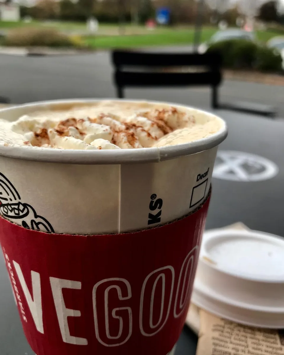 Being able to take an outdoors coffee break in November... #happyorconcerned…, 1 of 1