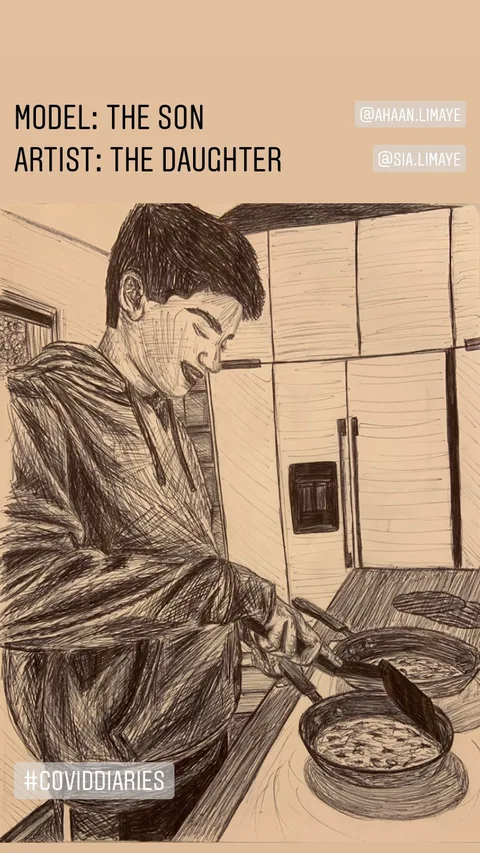 MODEL: THE SON, a painting by Neha