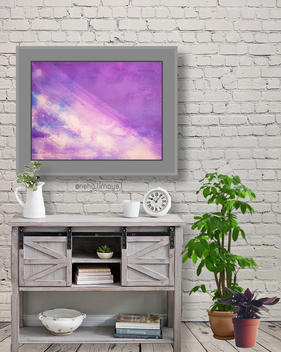 Through the mist, a painting by Neha
