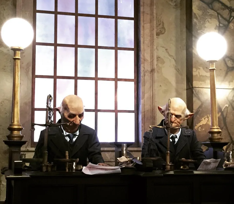 These bank tellers wouldn't give me my money! #harrypotterworld…, 1 of 1