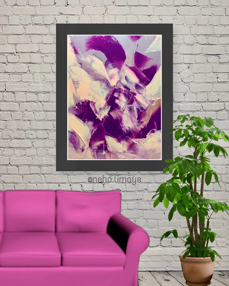 I purple for you, a painting by Neha