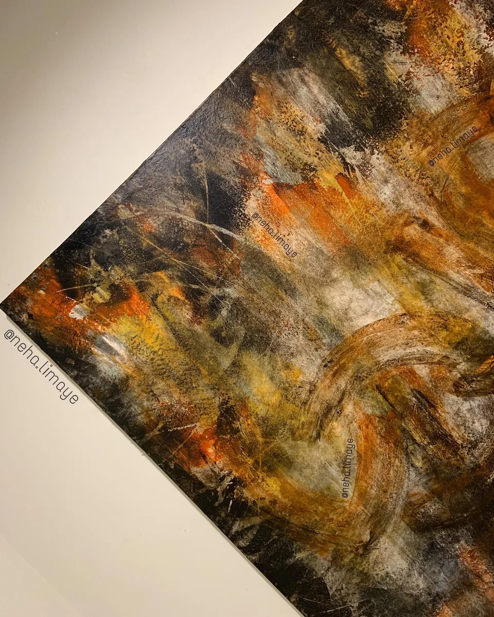 Living graffiti - left side up, a painting by Neha