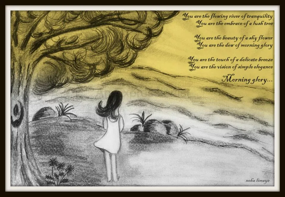 Morning glory, a painting by Neha