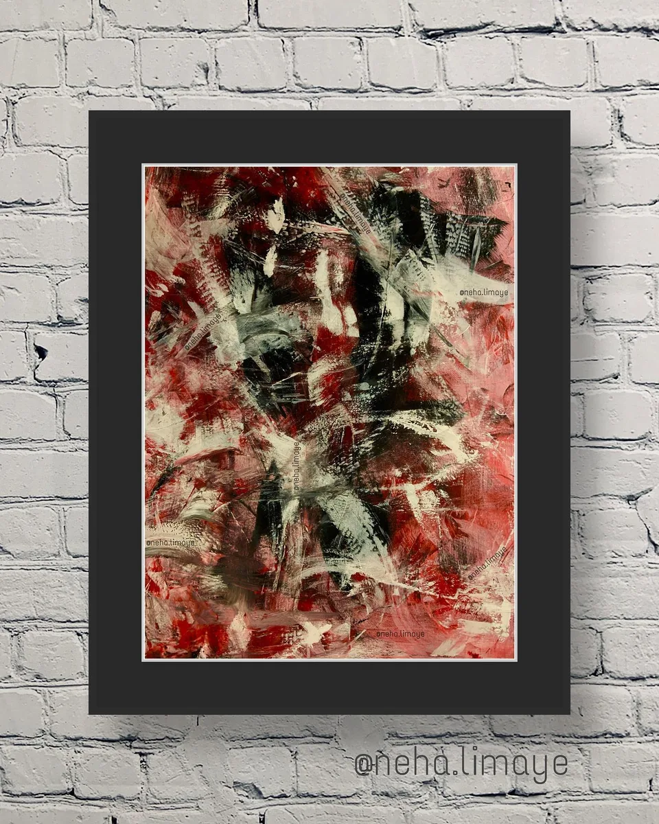 Graffiti on the wall, a painting by Neha