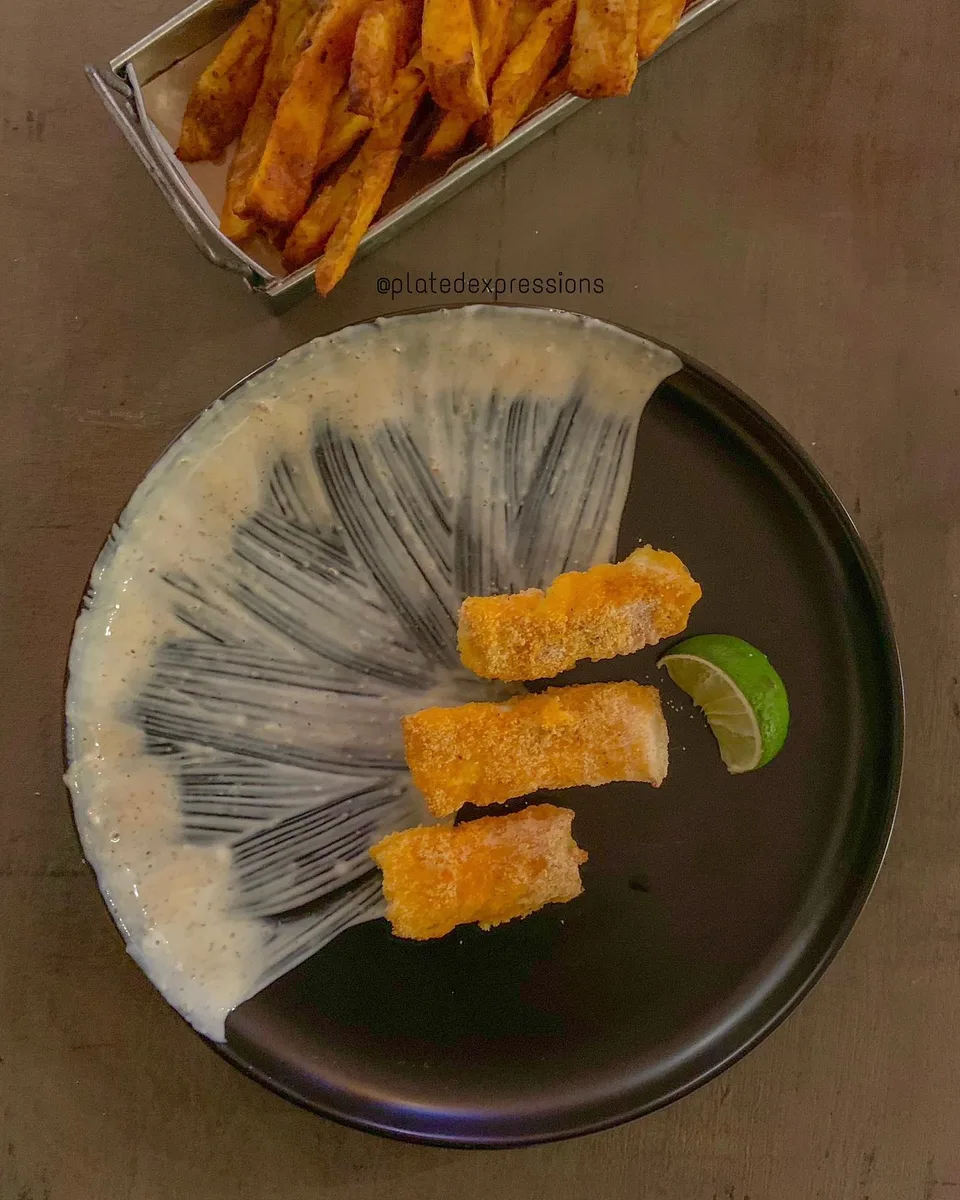 Fish and chips (in Indian spices), 1 of 1