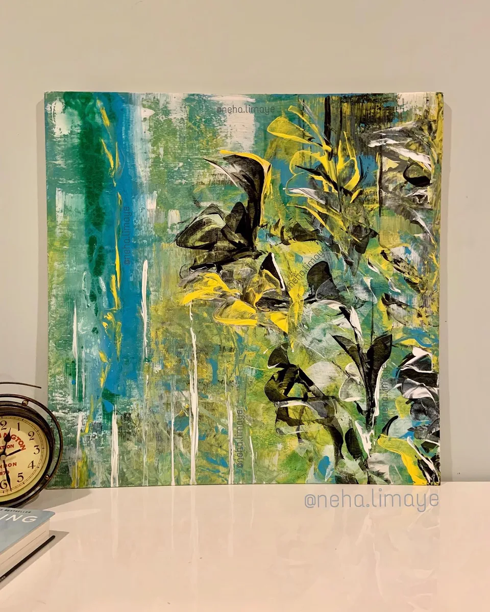 Summer’s sonnet - left panel, a painting by Neha