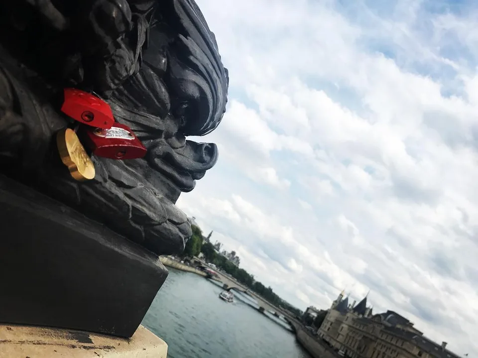 Locked in forever... #postcardsfromparis #paris #locksoflove #pontneuf…, 1 of 1