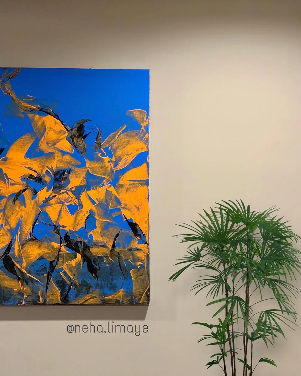 Blazing revolt - the right side, a painting by Neha