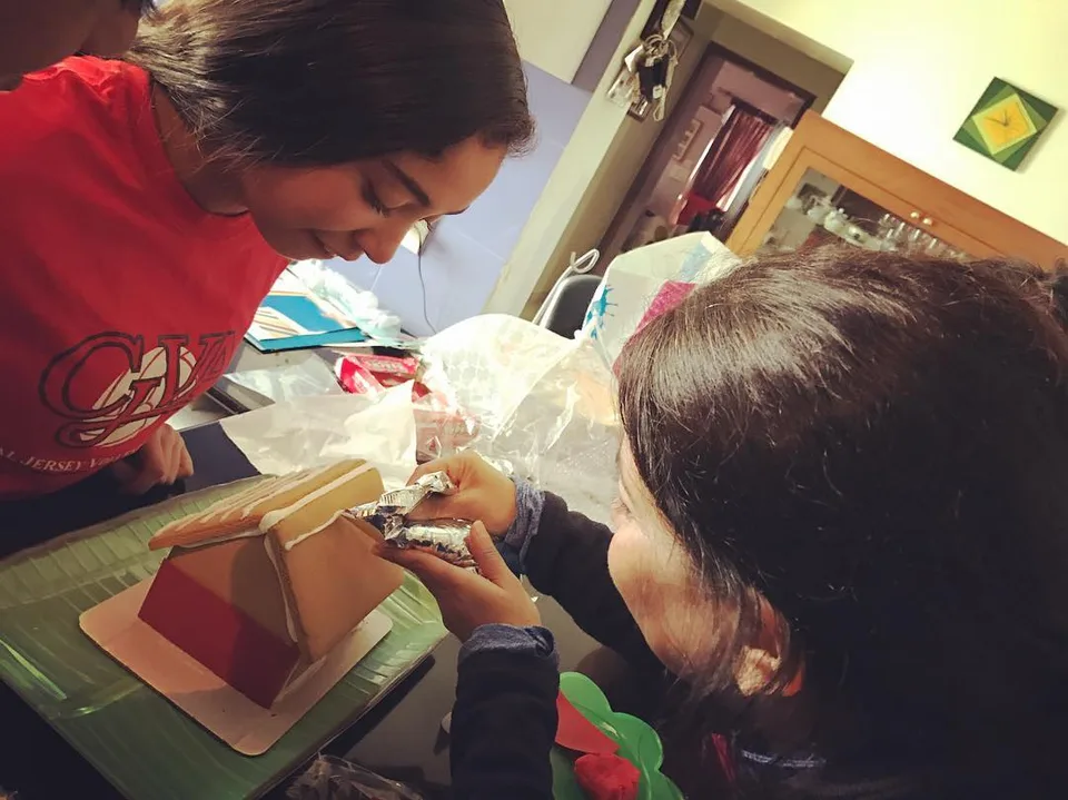#christmasmorning with the #family! #gingerbreadhouse #familytime #pune…, 1 of 1