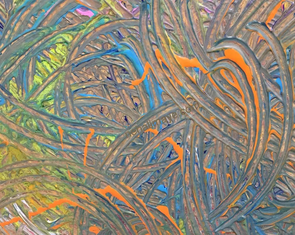 “There is no greater agony than bearing an untold story inside you” - Maya…, a painting by Neha