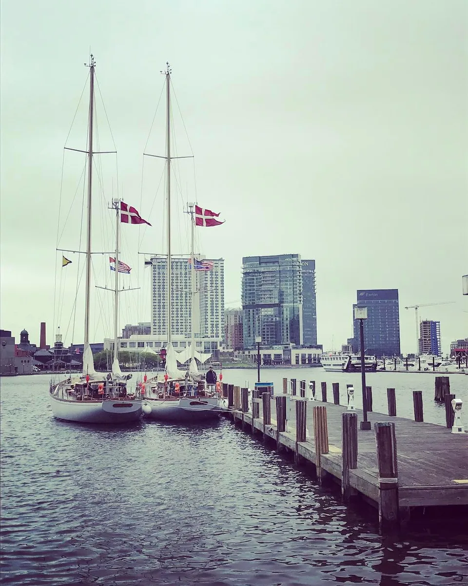 Rain or shine, I'll be by your side... #sailboats #rainyday #innerharbor…, 1 of 1