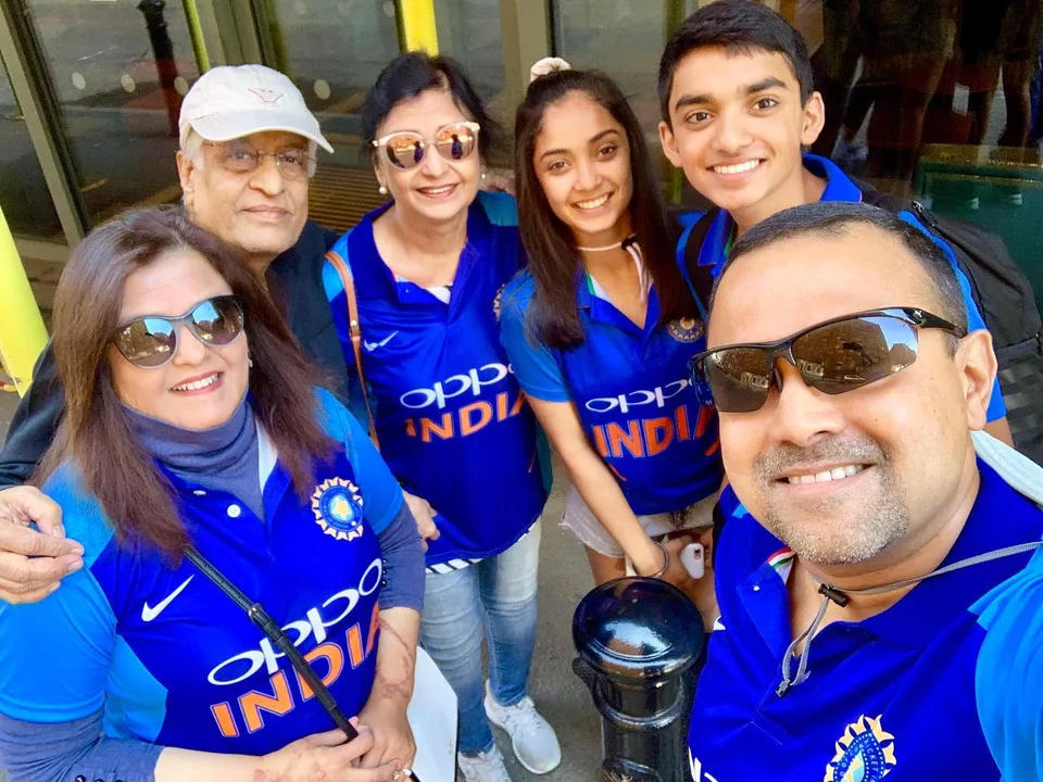3 generations from 2 continents with 1 cheer - GO INDIA!, 1 of 1