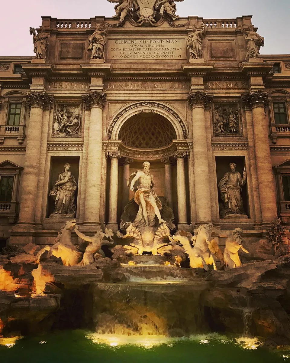 Trevi in the sunset #romancingroma #roma #rome #trevifountain #mostromantic…, 1 of 1