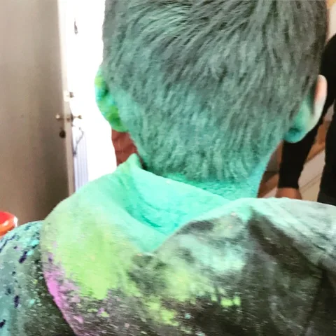 #colors in action... #holi #festivalofcolors #fun #familyandfriends #faces…, 2 of 3