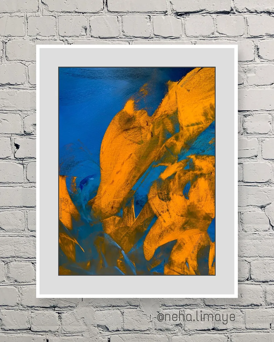 A silent roar, a painting by Neha