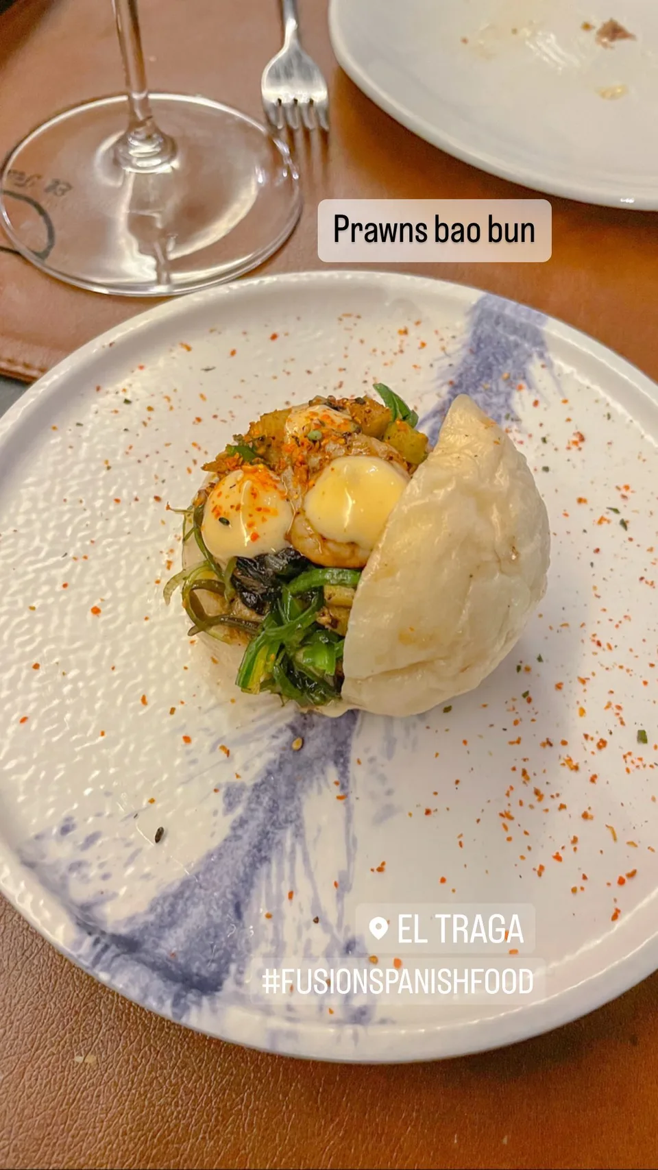 Prawns bao bun