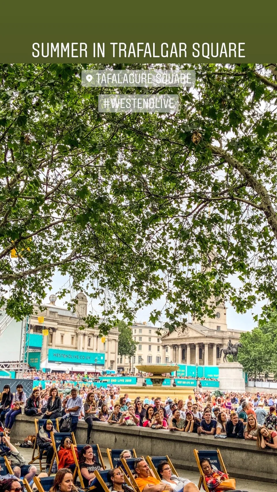 SUMMER IN TRAFALGAR SQUARE
