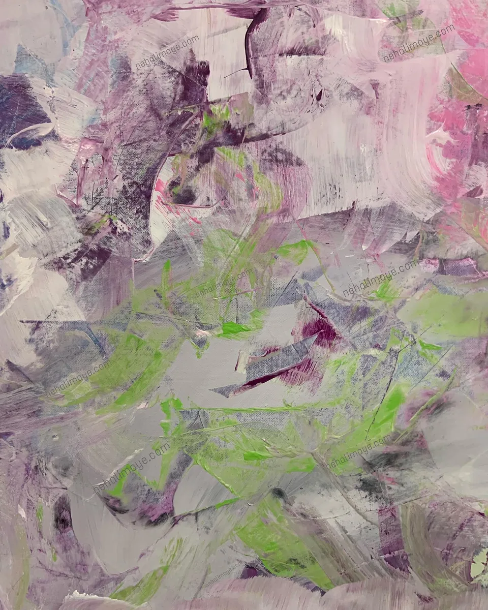 Erased (Part 2 - in the making), a painting by Neha