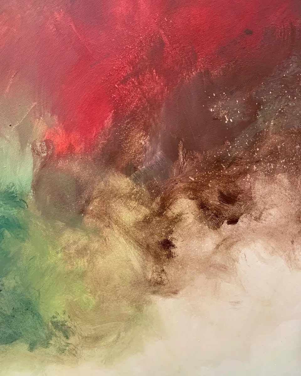 Bleeding to change, a painting by Neha