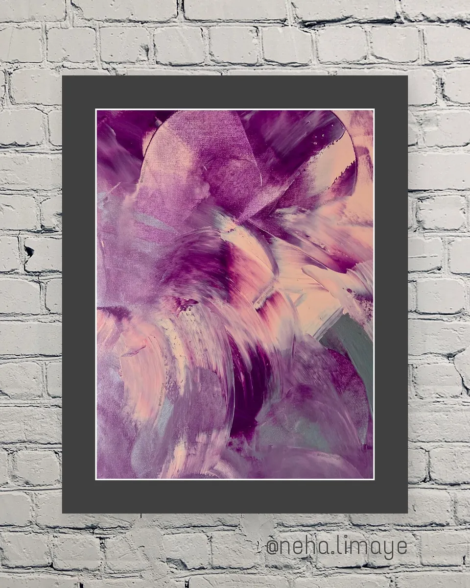 A rumble of color, a painting by Neha