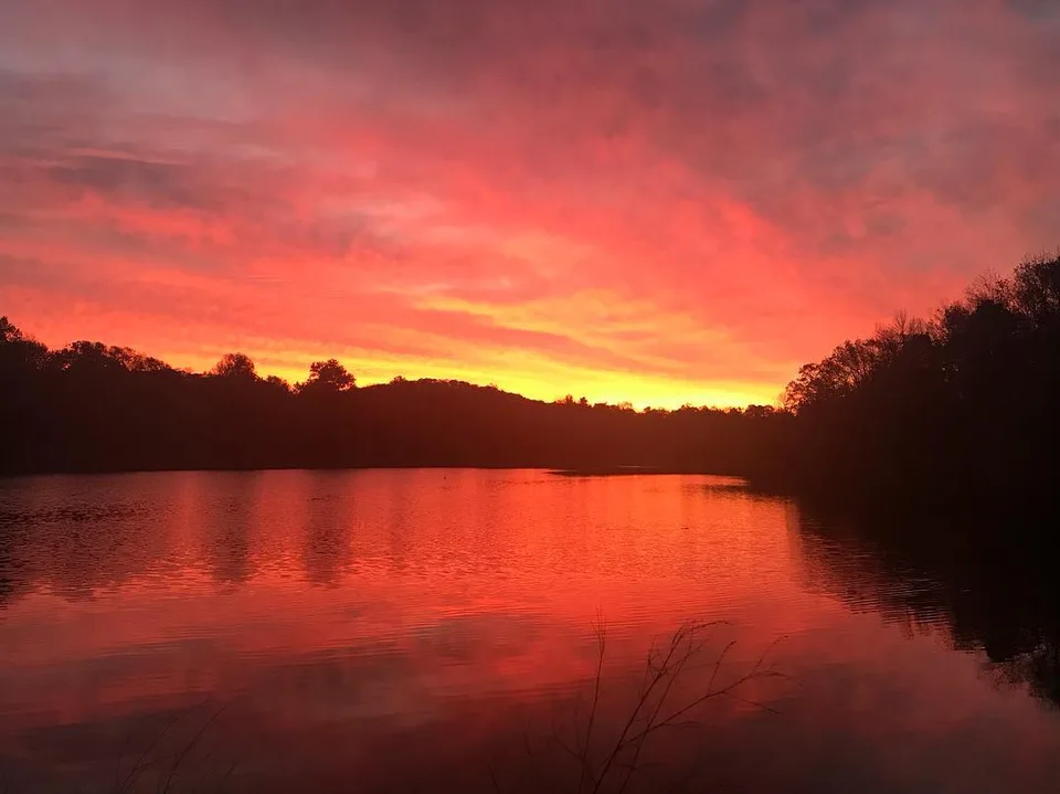A #sunrise of a million emotions #lifebythelake #earlymornings #saturday…, 1 of 1