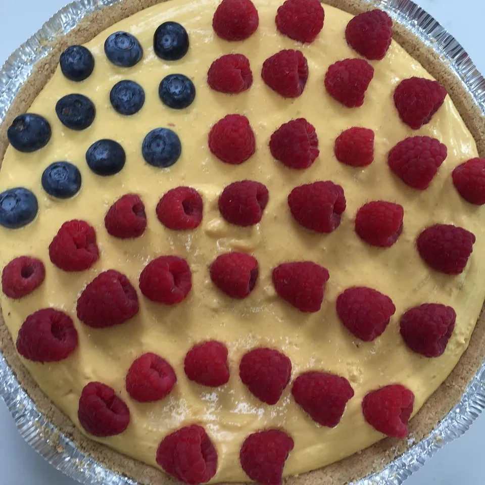 The pie just got flagged! #mangopie #tropicaldessert #4thofjuly #patriotic…, 1 of 1