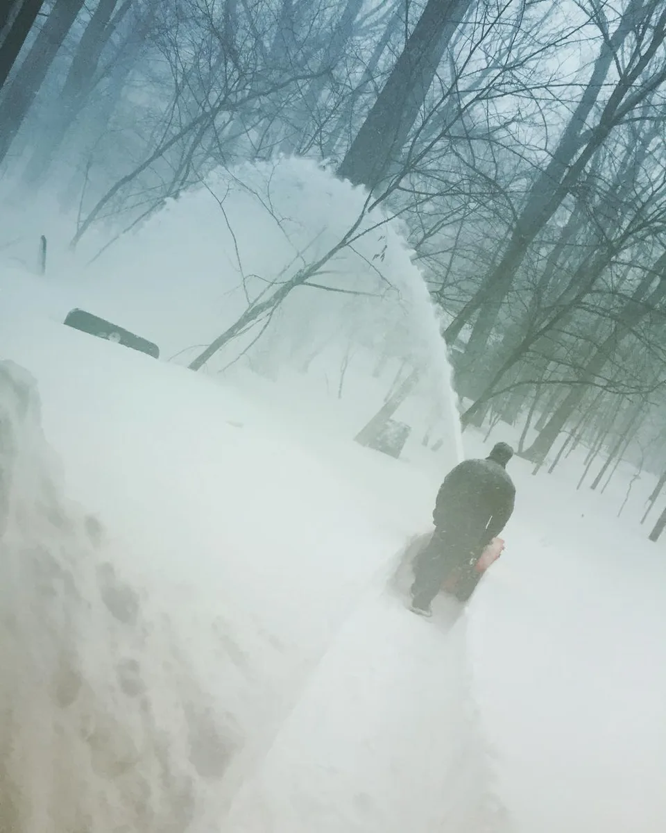 The man who #paveshisownpath... #seriessnowyfrostyicings #nehalimayephotography, 1 of 1