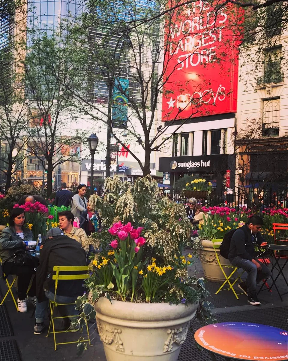 Stop and smell the flowers... #heraldsquare #relaxing #outdoors…, 1 of 1