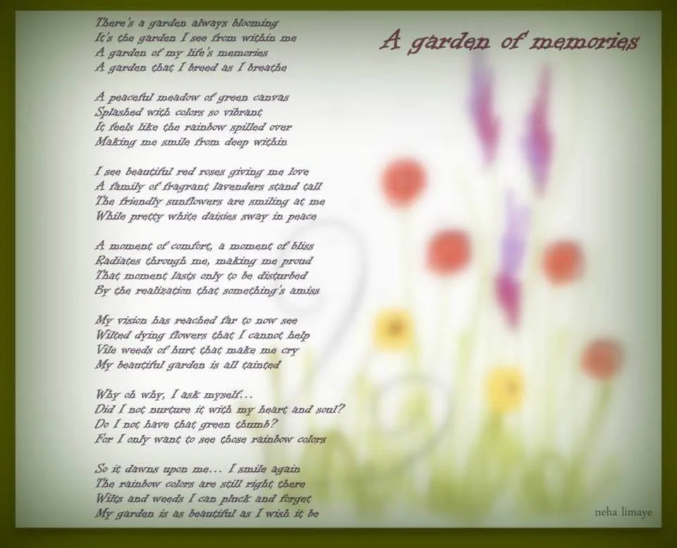 A garden of memories, a painting by Neha