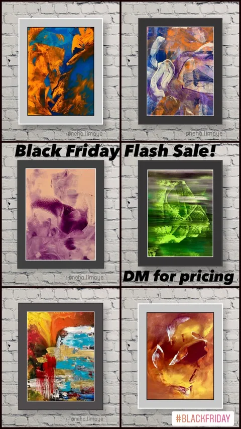 DM for pricing Black Friday Flash Sale!, a painting by Neha