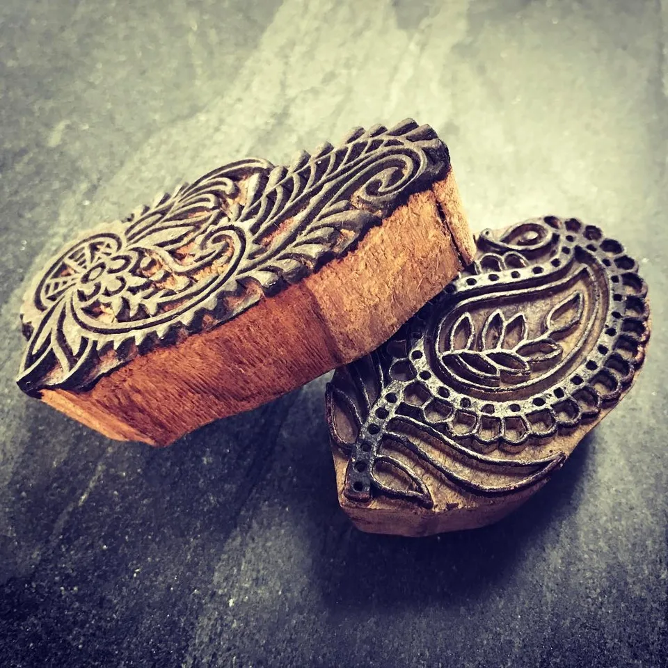 The soul of my roots... the heart of all things happy... #paisley #blockprint…, 1 of 1