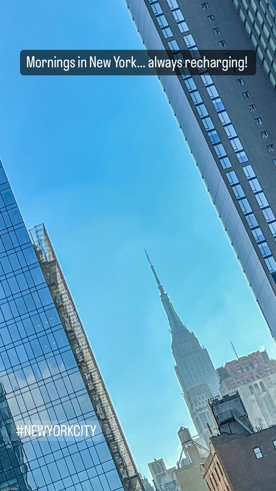 Mornings in New York… always recharging!