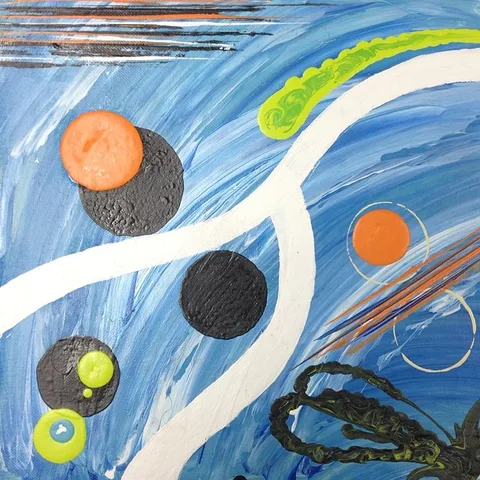 Much needed interruptions 1, a painting by Neha