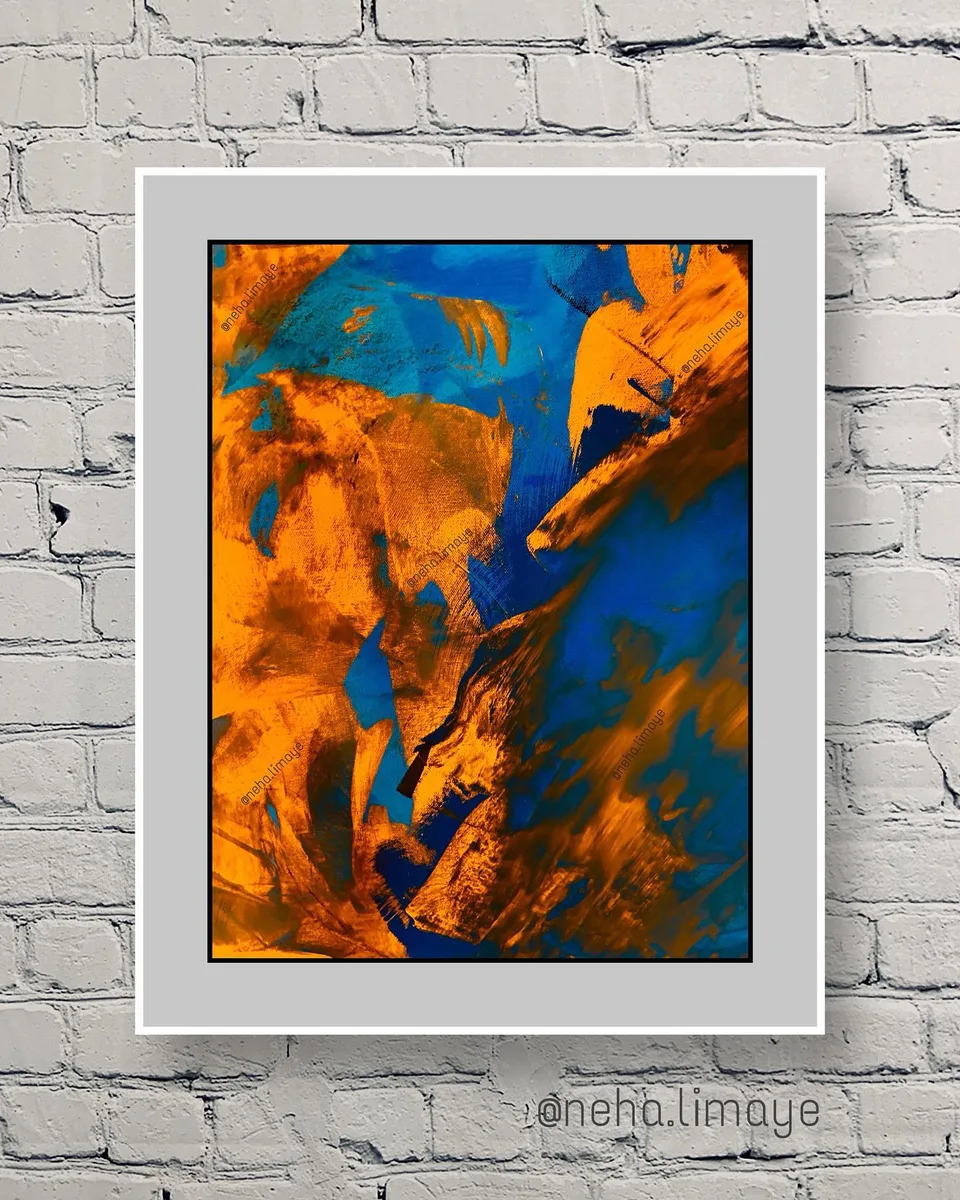 A fiery statement, a painting by Neha