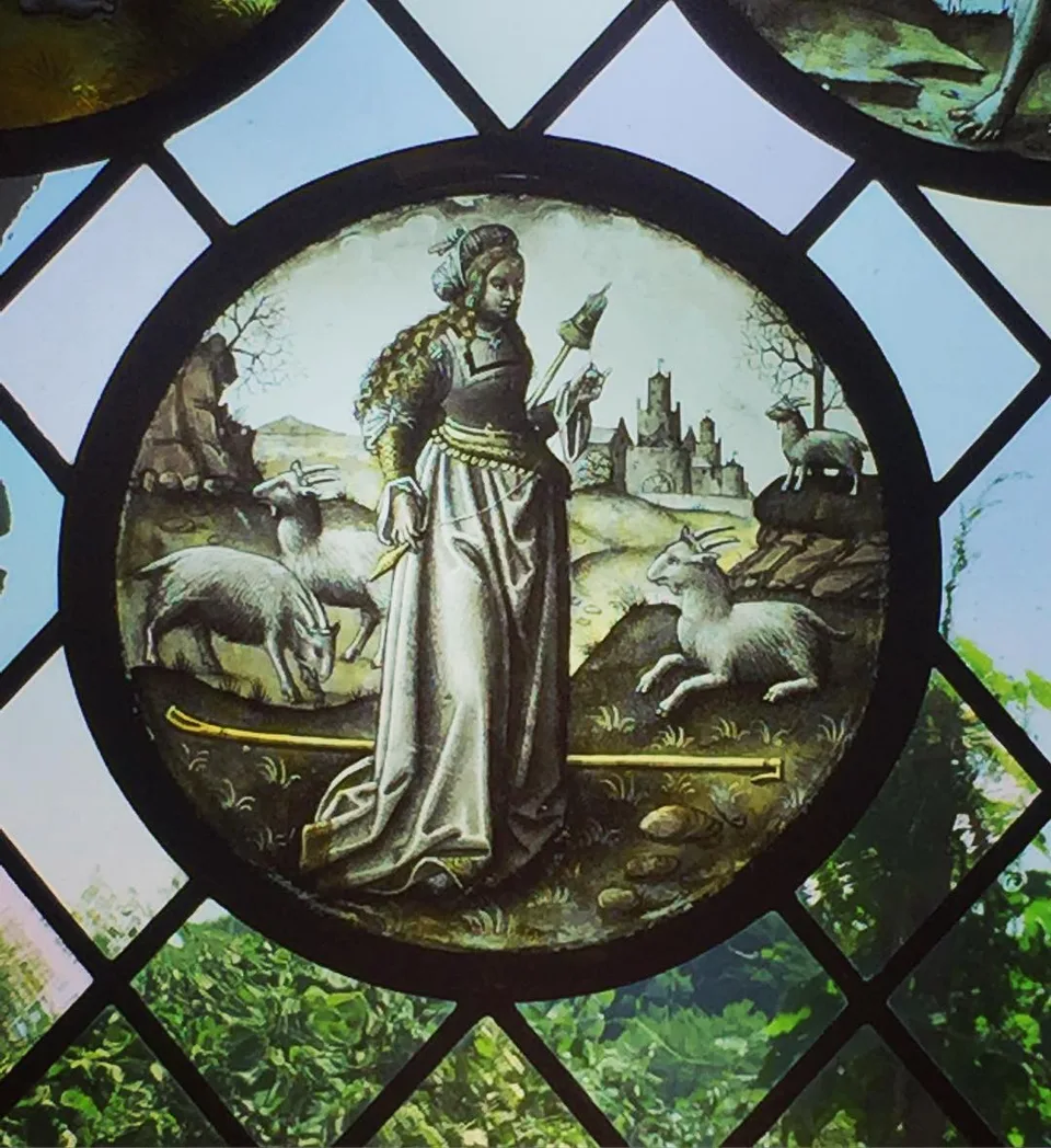 Bringing glass to life! #vitreous #paintonglass #ancientart #cloisters…, 1 of 1