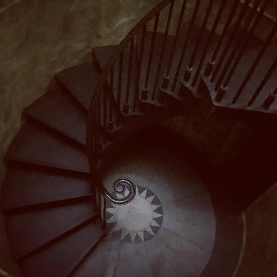 Heading to the dungeons? #downtothedarkness #spiralstaircase…, 1 of 1