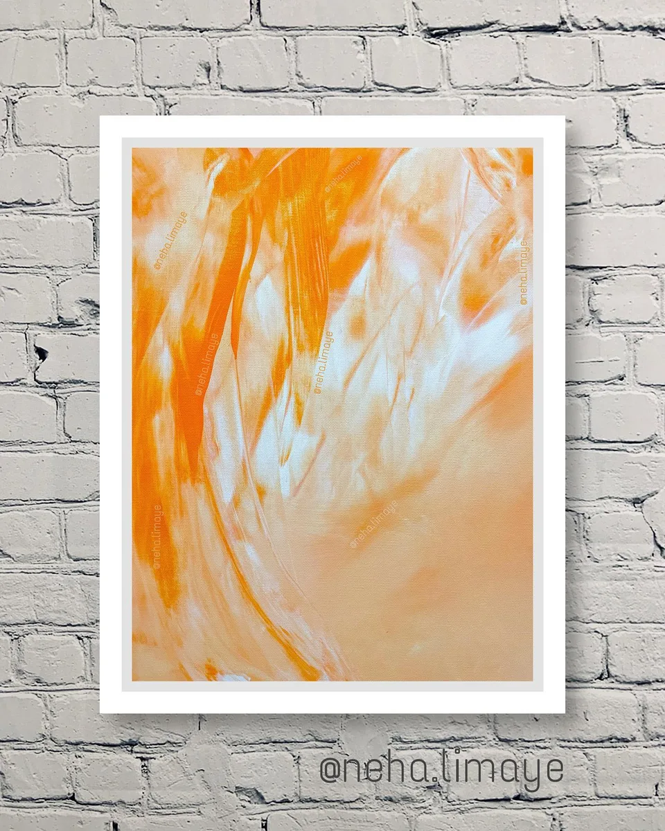 Trini: Aabha [a celebration of the Tiranga], a painting by Neha