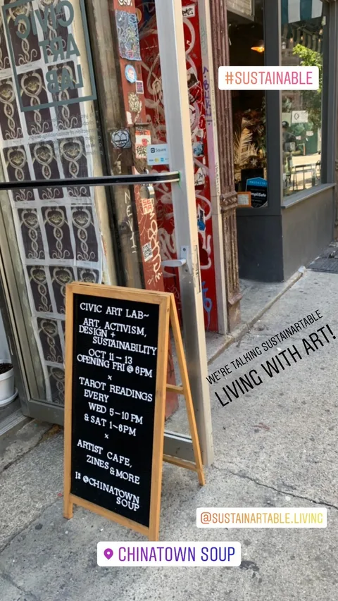 WE’RE TALKING SUSTAINARTABLE LIVING WITH ART!