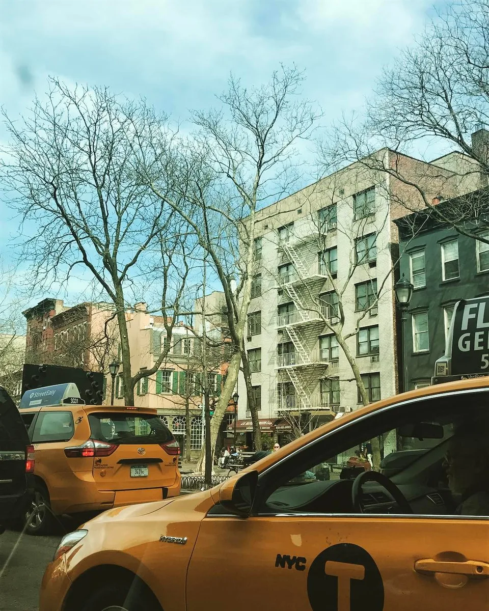 Quintessential New York! #yellowcab #brownstones #newyorkcity #newyork #nyc…, 1 of 1